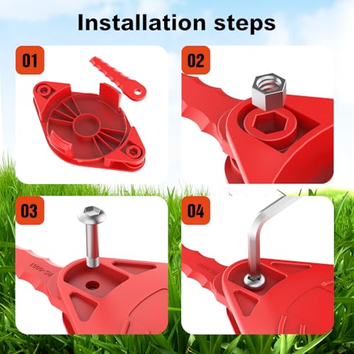 Rivershine CMZST065 Replacement Trimmer Blades Head and CMZST065 Replacement Trimmer Spool Compatible with Craftsman Trimmer CMCST900 CMESTA900 CMESTE920(1+ 10+ 4+ 4)