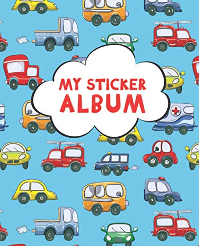 My Sticker Album: Blank Sticker Book for Collecting Stickers | Reusable Sticker Collection Album for Kids - Cars and trucks - Gift For Children (Sticker Albums for Kids) image 2