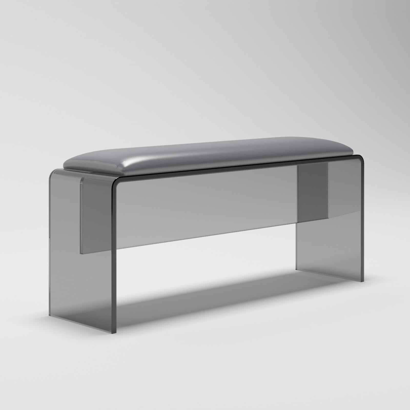 Banc à chaussures en acrylique robuste et rembourré pour un confort d'entrée