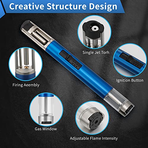 Encendedor Jet Torch Ajustable Azul 1300 ℃ miniatura 2