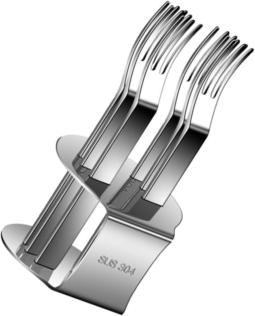 Stainless Steel Fruit Forks with Rack, Non Slip Handle for Appetizers