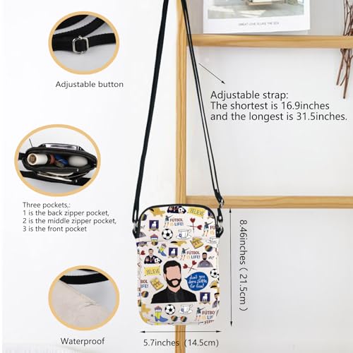 Ted TV Show Inspired Gift Don't You Dare Settle for Fine Roy Kent Crossbody Bag Roy Kent Quote Shoulder Bag Soccer Gift2