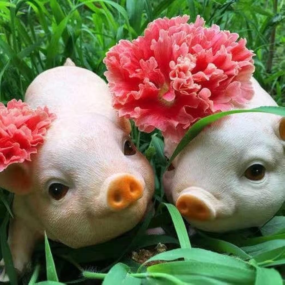 Cute Resin Baby Pig Statue for Garden, Farmhouse Uzbekistan Ubuy