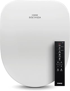 Electronic Bidet Round Toilet Seat with Instantaneous Water Heating, Heated Seat and Dryer, Soft Close Lid, Stainless Nozzle, Self Cleaning, Remote Control 400S