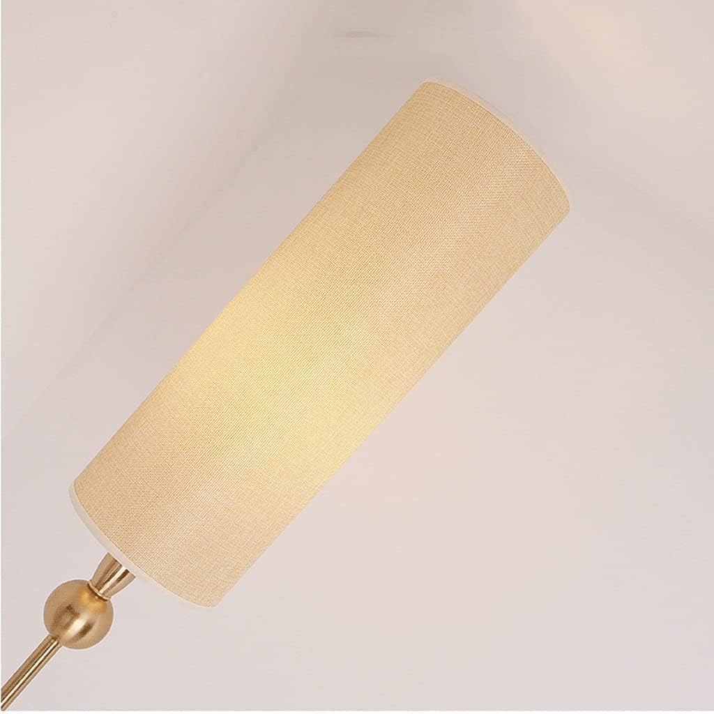 Lampka Do Czytania Prosta Lampa Podłogowa Z Regulacją Wysokości. Lampa Wysokiego Słupa Z Lampą Stojącą Z Abażurem Z Tkaniny PłYnna Jasność