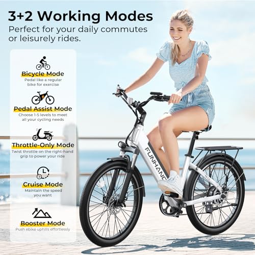 Electric Bike for Adults, 1000W Peak Ebike, 50Miles 21.7MPH