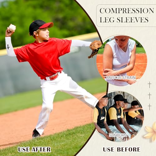 2 Pairs Cross Arm Sleeve Christian Compression Arm Sleeve Youth Football Baseball Volleyball4