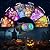 Halloween Projector Lights Outdoor, 13 Projection Card Halloween Decorations Outdoor Light 3D Ocean Wave Holiday Projector Lighting for Outside Home Party House Decor Slide Show