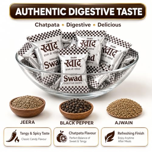 Image of Swad Chocolate Candy Packs (Swad Original) 2 x 50 Toffees (Original, Pack of 2)