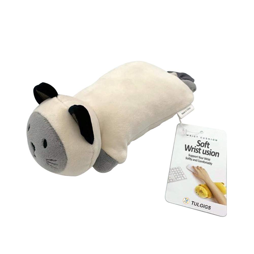 TULGIGS Soft Cute Cat Character Wrist Rest Cushion for Computer Mouse