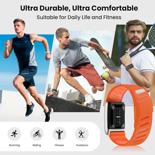 Image of VEMIGON Silicone Sport Band Compatible with Whoop 5.0 One /Peak, Life /MG, Breathable, Adjustable Waterproof Replacement Wristband Strap with Stainless Steel Frame Connector, NOT for Gen 4.0(Band only)