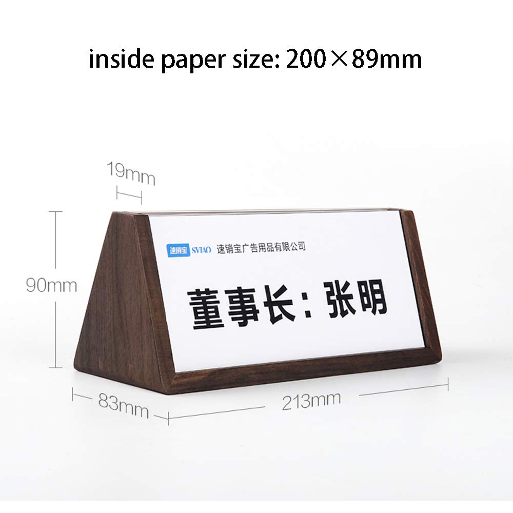 Amazon | Holyo 席札 会議用席札 名札立 カード立て 名前札 卓上名札