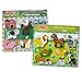 Melissa & Doug Wooden Chunky Puzzles Set - Farm and Pets
