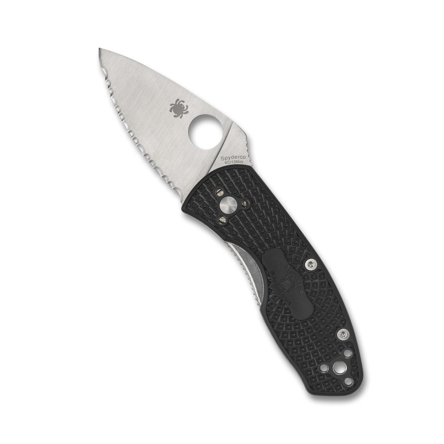 Spyderco C148SBK couteau manche nylon fibre de verre aux finitions soignées