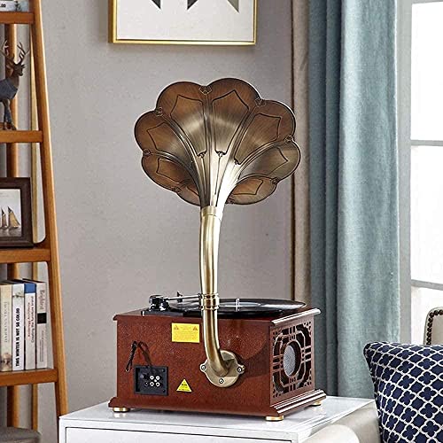 TAISK Façonné Gramophone Tourne-Disque Multifonction Vieux Radio Stéréo Subwoofer Ornements Platines Gi Vie Intéressante - Les Beatles, Paul McCartney, John Lennon, RIngo Starr, George Harrison TAISK Façonné Gramophone Tourne-Disque Multifonction Vieux Radio Stéréo Subwoofer Ornements Platines Gi Vie Intéressante – Image 3