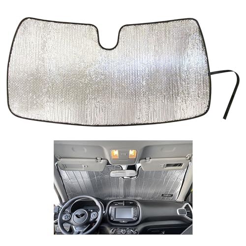 YelloPro Custom Fit Reflective Front Windshield Sunshade for 2020 2021 2022 2023 2024 2025 Kia Soul SUV, Accessories UV Reflector Sun Protection
