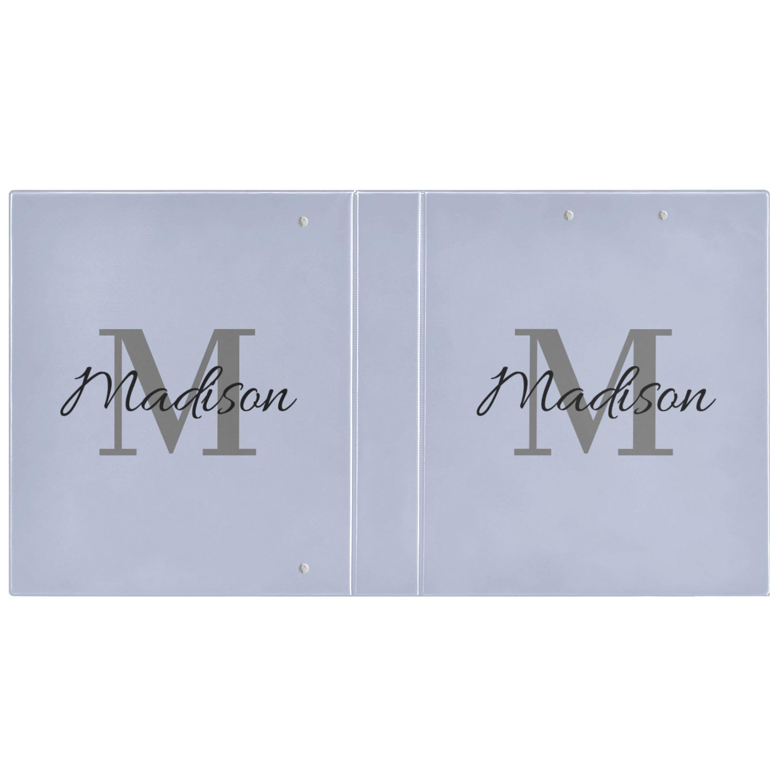 Raccoglitore personalizzato a 3 anelli da 3,8 cm con nome, raccoglitore a tre anelli decorativo personalizzato per quaderni contiene 200 fogli per forniture scolastiche e ufficio, regalo