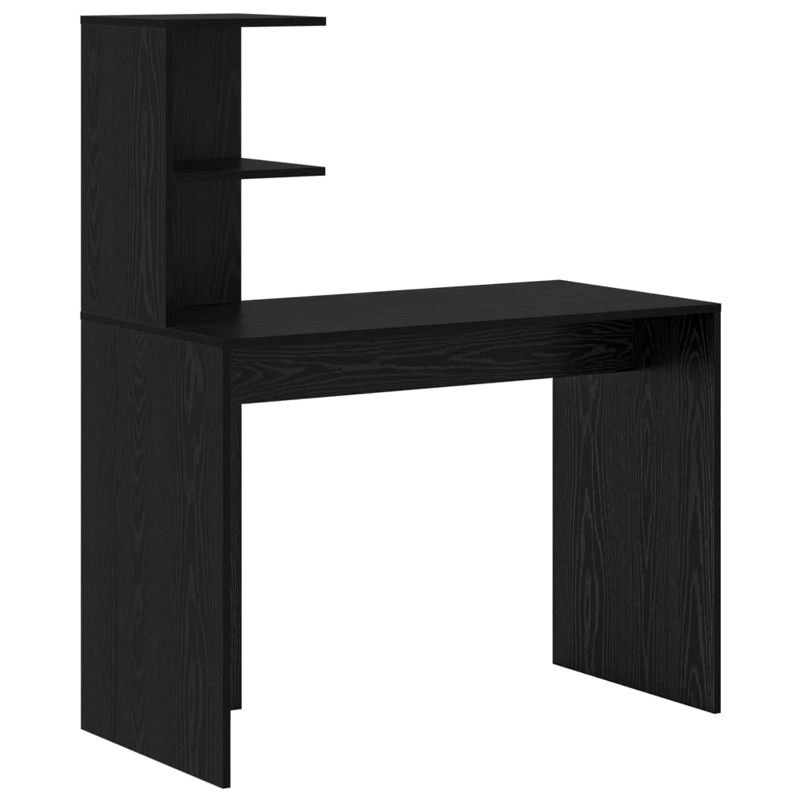 Scrivania in legno marrone 133,5 x 50 x 124 cm, 2 pezzi con