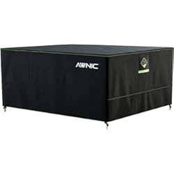 AWNIC Funda para Mesa Exterior Impermeable, Funda Protectora Muebles de Jardín, Funda para Sofa de Jardín, AlicanTex Tecnología Resistente a la Intemperie 245x160x71cm