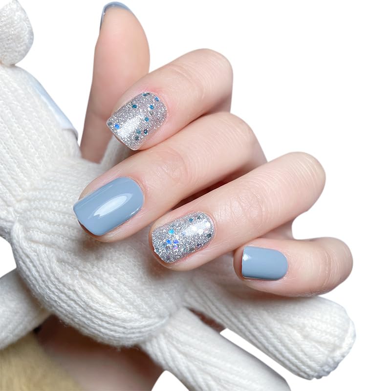 Blue gray ネイルチップ Blue gray ネイルチップ