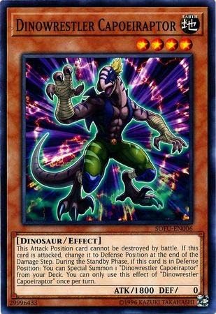 Yu-Gi-Oh! - Dinowrestler Capoeiraptor - SOFU-EN006 - Soul Fusion - Unlimited Edition - Common