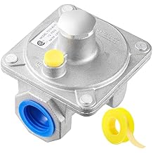 Natural Gas Pressure Regulator 3/4" FNPT, Gas Propane Pressure Regulator with 1/2 PSIG Inlet Pressure and 4"-10" WC Outlet, for LPG/NG Grill Regulator