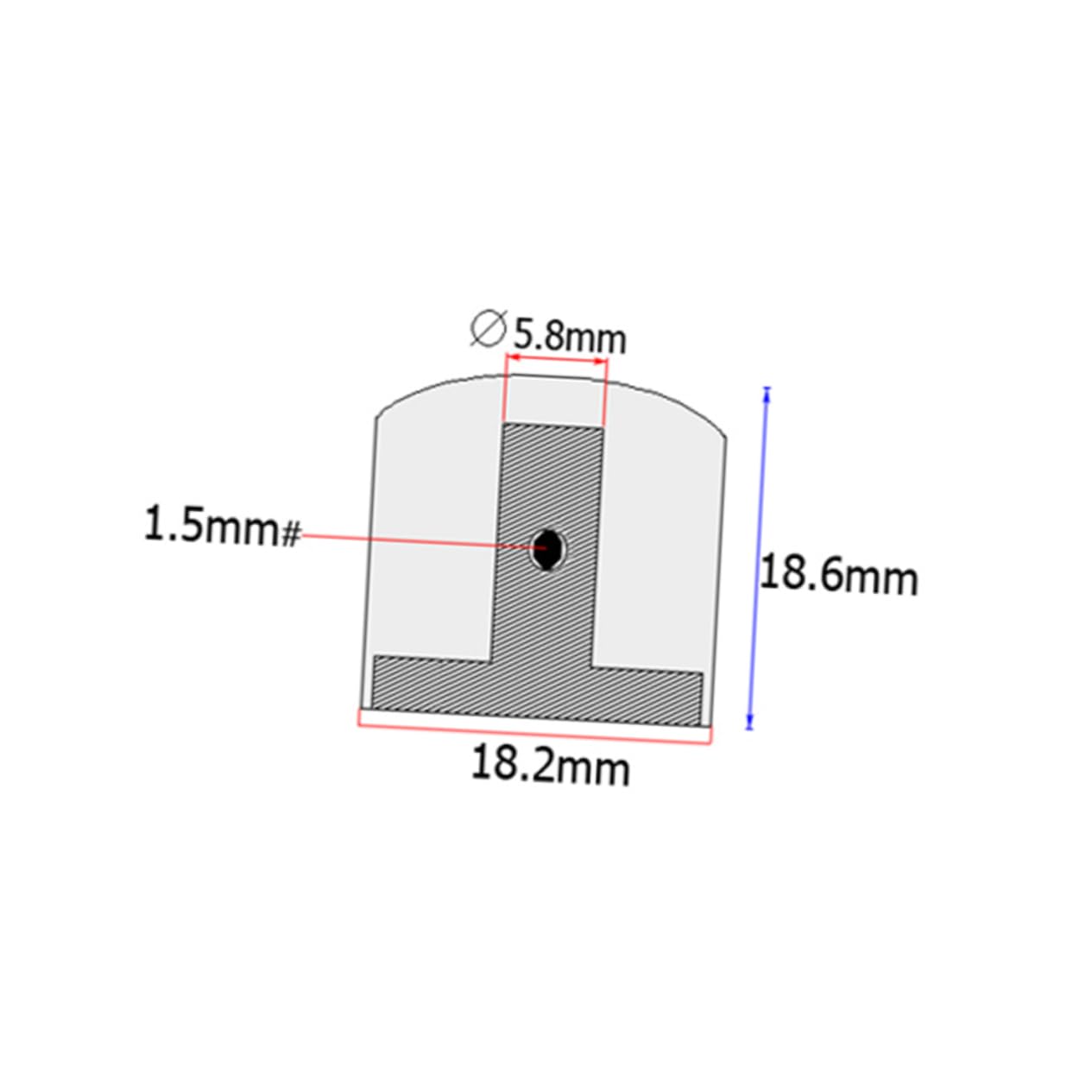 Totority Rosewood Knob Set 4X Guitar Knobs for Electric Guitar Bass Easy Install