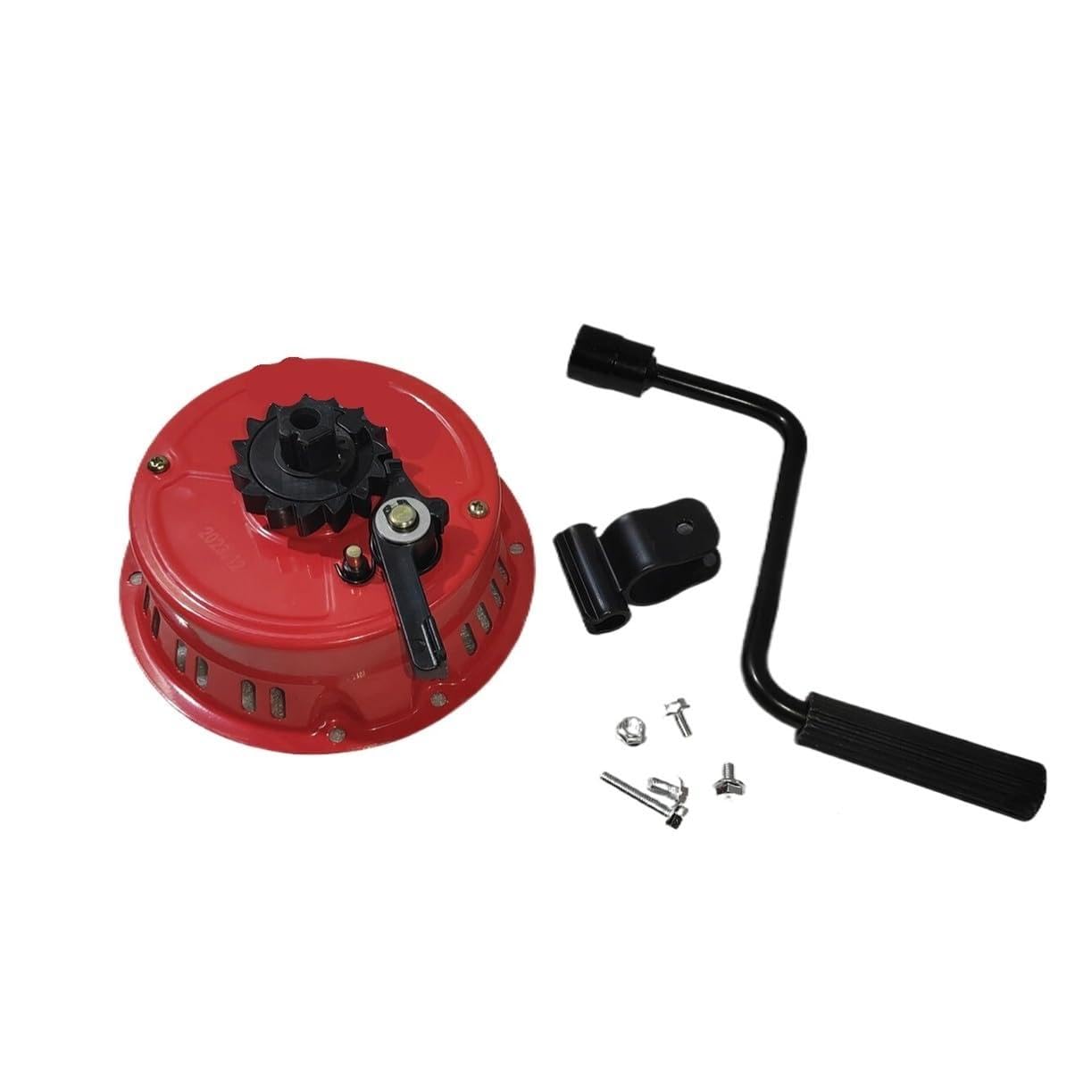Kit de Arranque sin Tirador Giratorio Manual del generador, Compatible con 168F 170F GX160 GX200 65HP 7HP 212CC, Bomba Agua, Piezas cortacésped(Red Color)