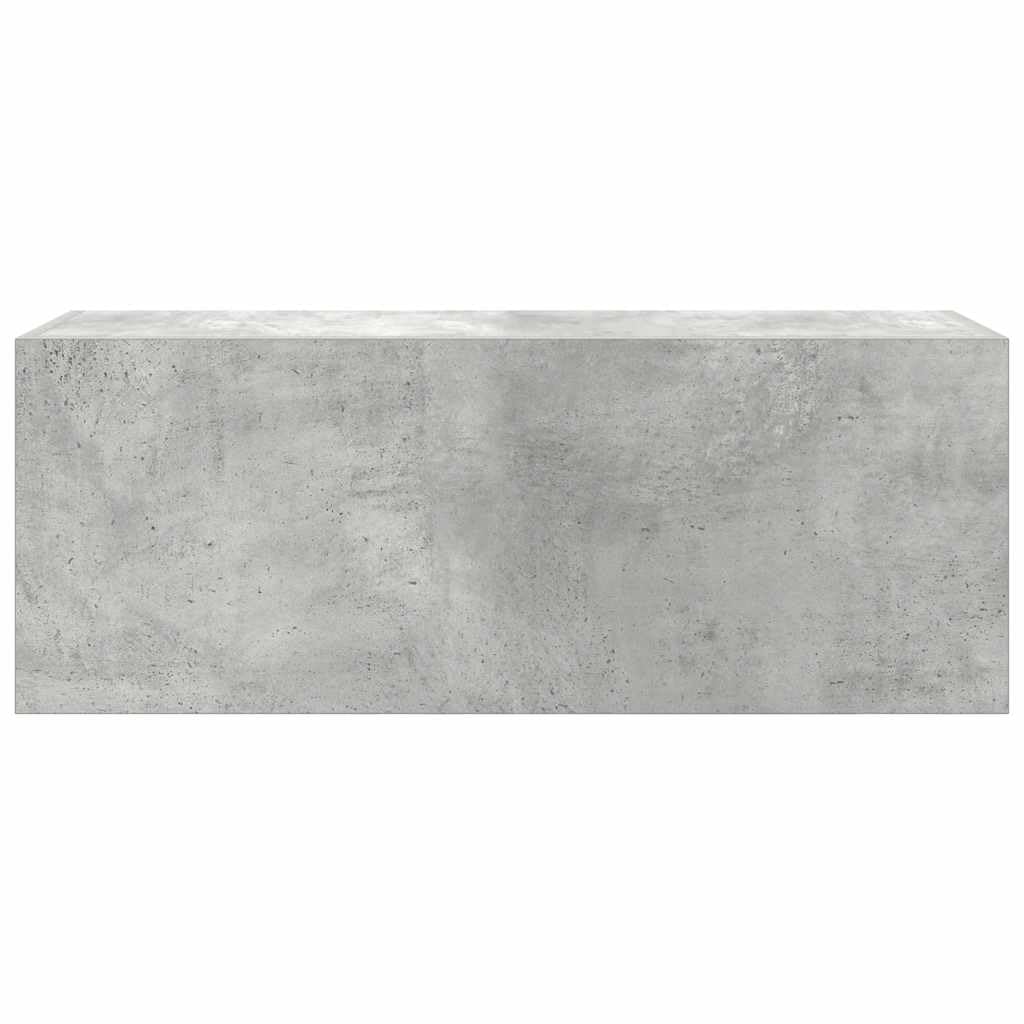 Genérico Mueble de Pared baño Madera ingeniería Gris hormigón 80x25x30cm,Armarios y Almacenamiento,Tocadores,Tocadores de baño-860079