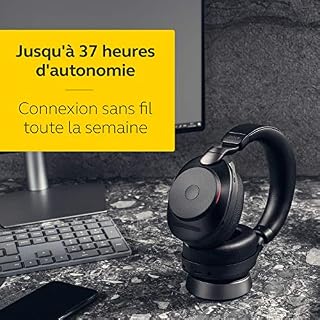 Jabra Evolve2 85 Casque PC Sans Fil avec Station de Charge – Casque Audio Certifié UC Anti-Bruit avec Batterie Longue… - Les Beatles, Paul McCartney, John Lennon, RIngo Starr, George Harrison Jabra Evolve2 85 Casque PC Sans Fil avec Station de Charge - Casque Audio Certifié UC Anti-Bruit avec Batterie Longue… – Image 5