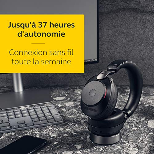 Jabra Evolve2 85 Casque PC Sans Fil avec Station de Charge – Casque Audio Certifié UC Anti-Bruit avec Batterie Longue… - Les Beatles, Paul McCartney, John Lennon, RIngo Starr, George Harrison Jabra Evolve2 85 Casque PC Sans Fil avec Station de Charge - Casque Audio Certifié UC Anti-Bruit avec Batterie Longue… – Image 6