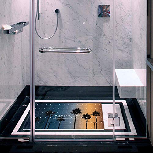 Tapis de bain antidérapant antibactérien à ventouse puissante