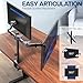 VIVO Dual Monitor Desk Mount, Holds 2 Computer Screens up to 30 inches and 22lbs Each, Heavy Duty Fully Adjustable Steel Stand with C-Clamp and Grommet, Black, STAND-V002