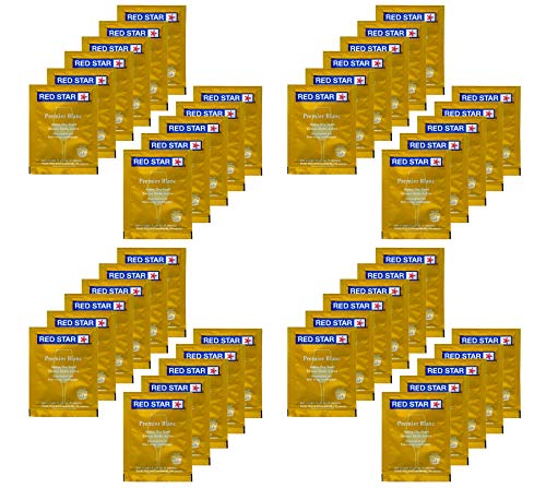 Red Star Premier Blanc Wine Yeast, 5 g, (Pack of 44)