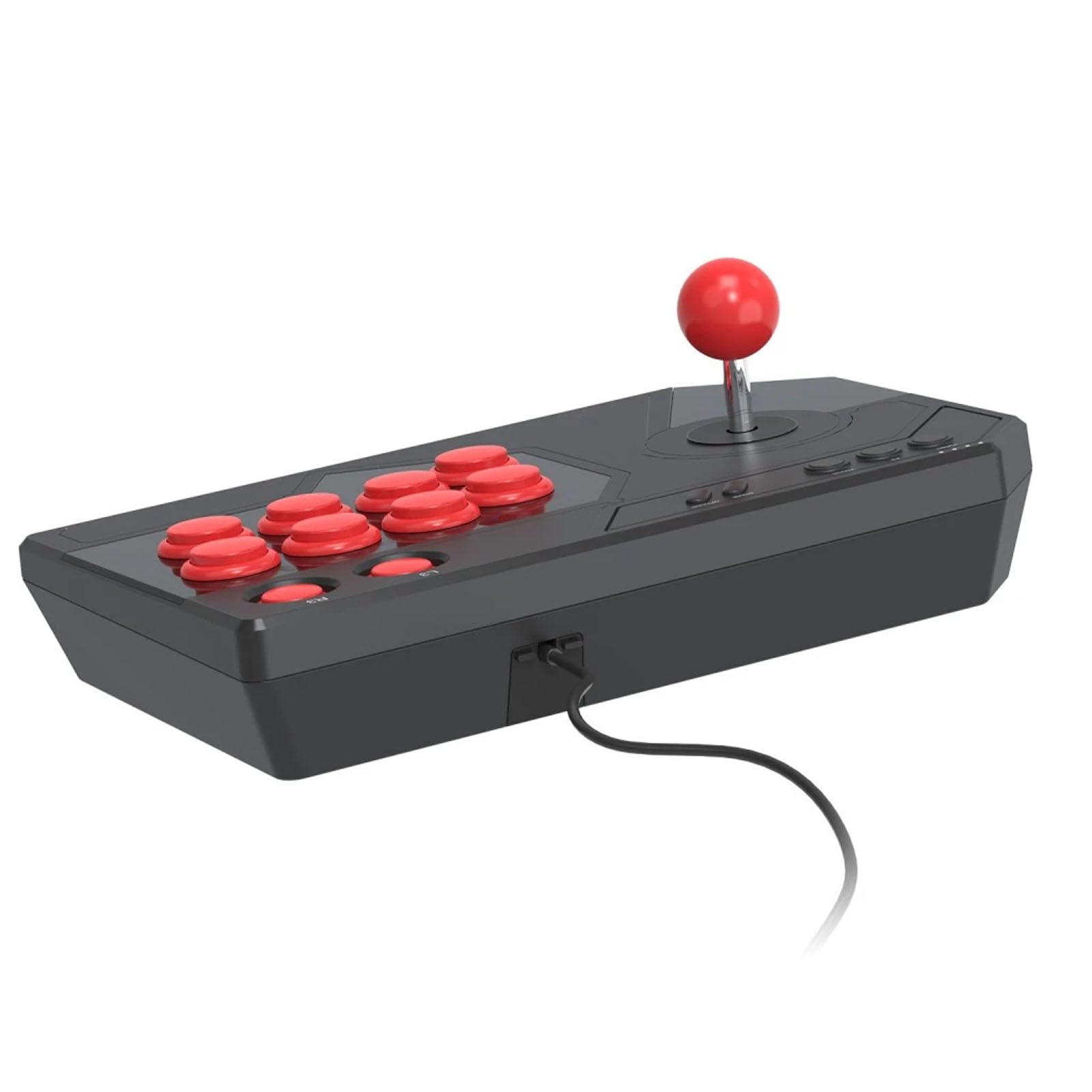 Luocute Fighting Stick, Joystick a 8 Vie con 3 modalità Joystick, Funzione, per Piattaforma PC e Console di Gioco Slim Pro