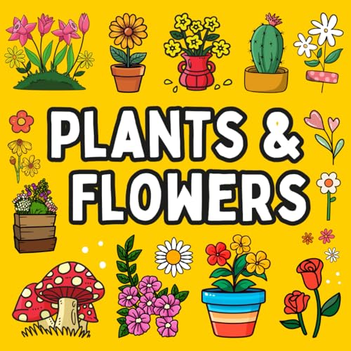 Bold and Easy Flowers & Plants Coloring Book: 51 Big and Simple Designs for Adults, Seniors, and Kids
