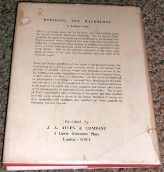 Hardcover BREEDING THE RACEHORSE Book