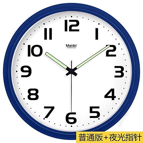 BXU-BG WANDBORDUHR Hauptdekor Mute Digitaluhr Quarzuhr ist EIN Familienrestaurant Büroraum ideal Compatible with jeden Raum ist 13in, Grundsaphirblau (Farbe: -, Größe: -) Cover