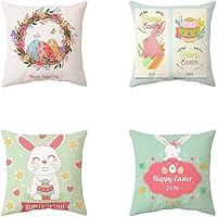 Mefooge Fundas Cojines 30x30cm Juego de 4 Lino Decoración Funda