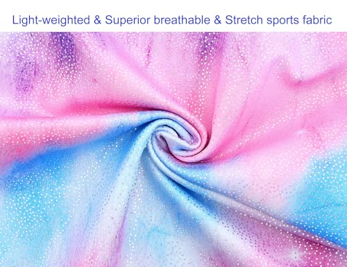 Image of Domusgo Gymnastics Leotards for Girls Sparkly One Piece Biketard Size 1-10Y