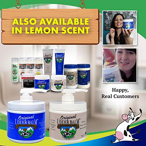 Original Udder Balm Unscented 16 Oz Pump Jar And 64 Oz Refill Tub Bundle - Hypoallergenic Formula, Dye-Free And Fragrance-Free, Body Moisturizing For Very Dry Skin #TOP6