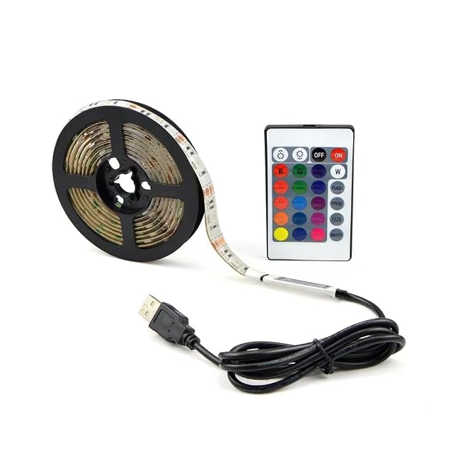 LED Strip Lights RGB Color Changing USB Powered with Remote Control Smart TV Backlight for TV Behind Product
