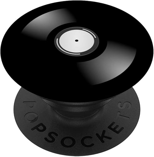 Pomo plegable de color negro mate para teléfono móvil con botón desplegable  PopSockets Grip y soporte para teléfonos y tabletas