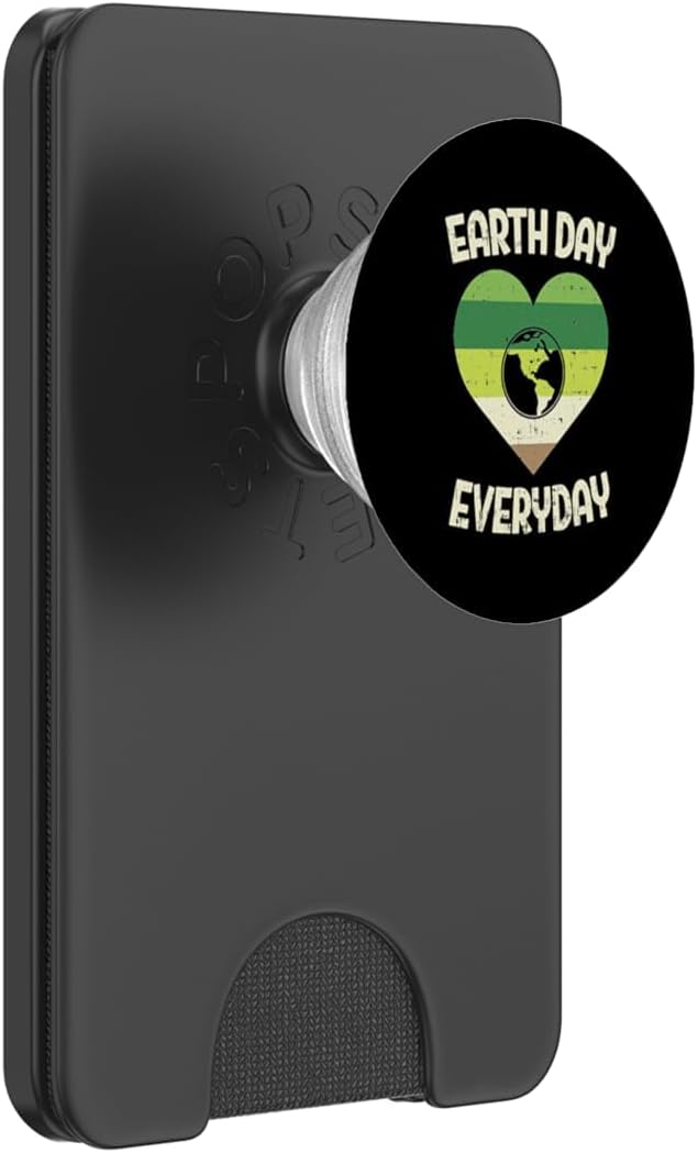 Earth Day Everyday Shirt Heart Colors Pro Environment Planet PopSockets PopWallet for MagSafe