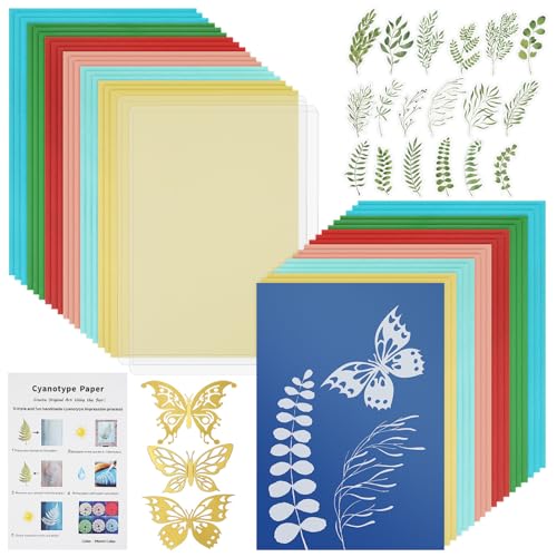 Papier activé solaire cyanotype pour créer un herbier poétique lors de vos ateliers créatifs