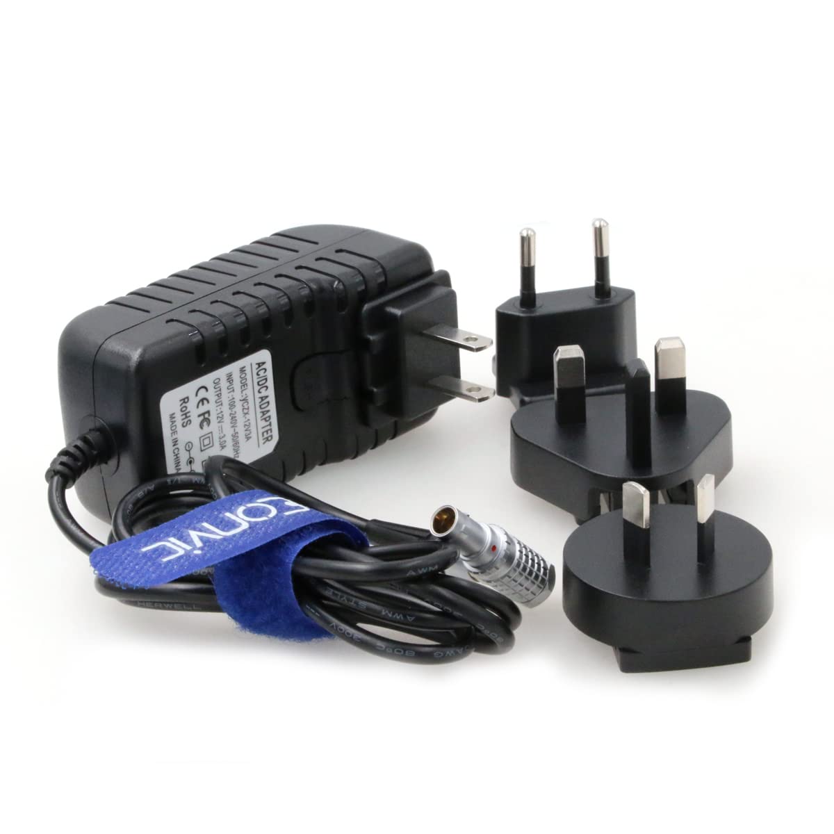 Cable Adaptador de Corriente de 2 Pines a AC Teradek con Conectores de la UE de los Estados Unidos