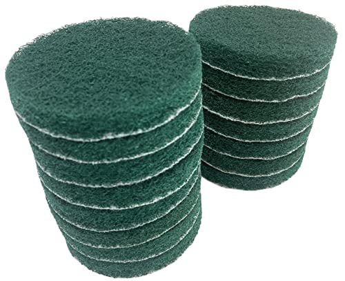 Prosmf Replacement Drill Pad Set Scouring Scrub Pads Abrasive Shower Kitchen Bathroom Household Deep Cleaning Heavy Duty Refill Kit Green 4-Inch #TOP12