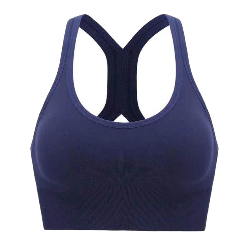 Racerback Sports Bra Padded High Impact for Yoga Gym Workout Fitness L-image-17