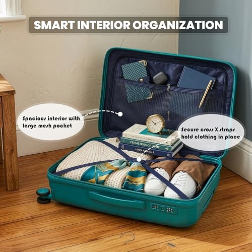 Image of Sarjah Polypropylene Suitcase Trolley Bag Set of 3 | TSA-Type Lock | TSA-Type Lock, 360 Dual Spinner Wheels, Aviation-Grade Telescopic Handle, Matte-Gloss Finish