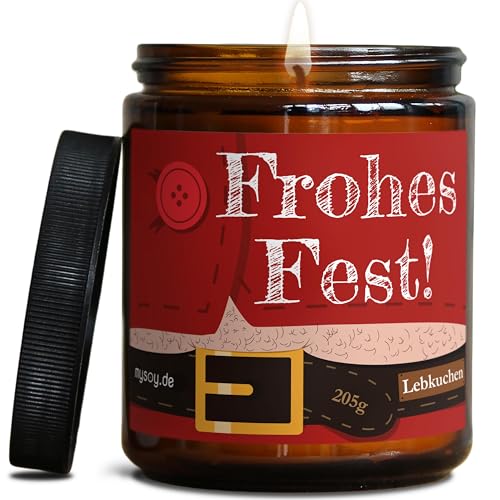 Lustige Weihnachts Duftkerze mit Spruch zu Weihnachten | Handgemacht...